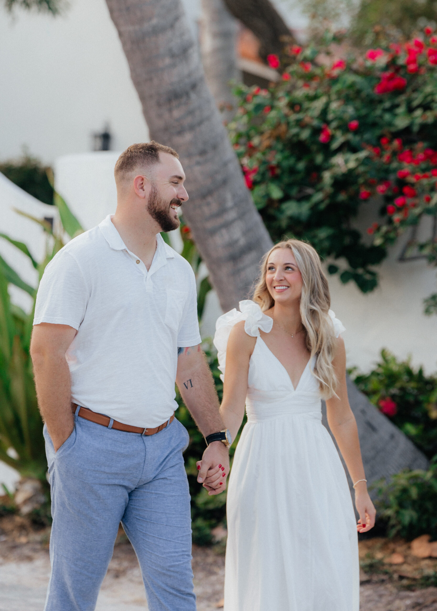 engaged couple in Boca Grande, Florida